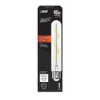 Feit - T10L/S/CL/927CA - T10 E26 (Medium) Filament LED Bulb Soft White 40 Watt Equivalence 1 Pack