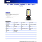 Feit - WORKMINI300/2 - 300 LM LED Battery Handheld Work Light