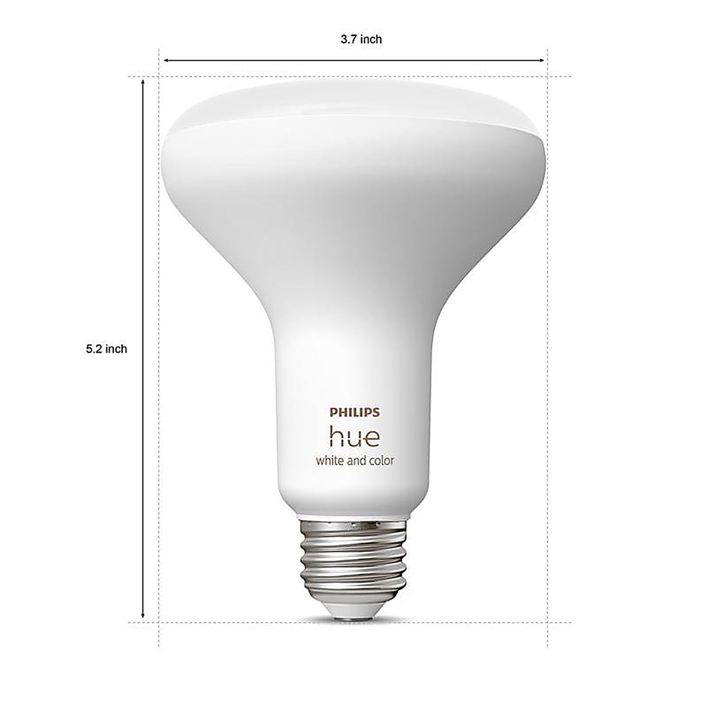 Philips - 577956 - Hue Br30 E26 (Medium) Smart-Enabled LED Bulb White 85 Watt Equivalence 1 Pack