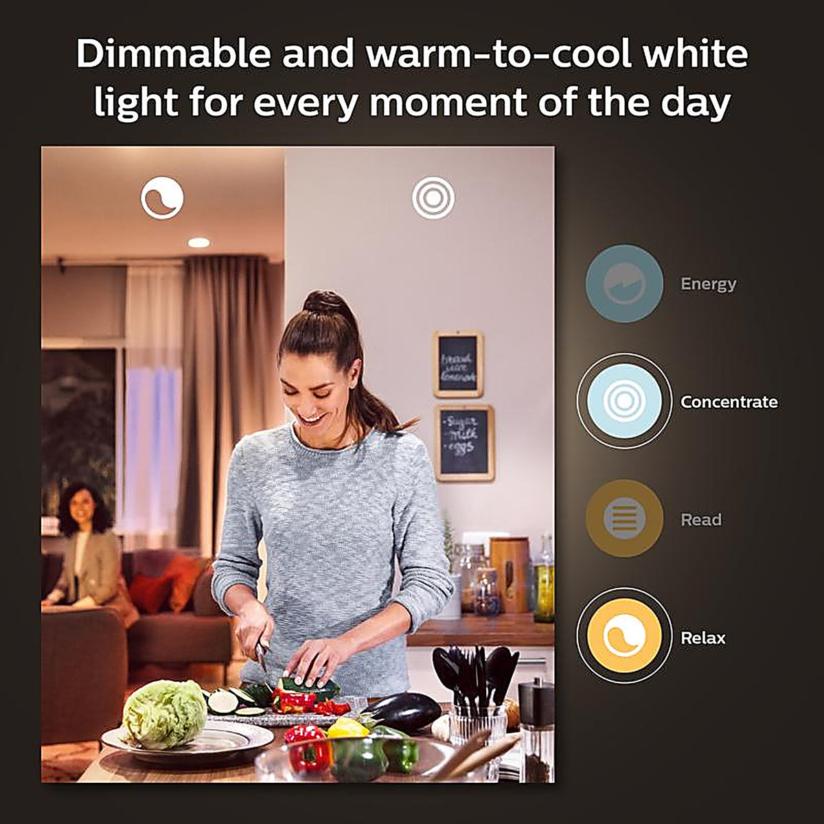 Philips - 577956 - Hue Br30 E26 (Medium) Smart-Enabled LED Bulb White 85 Watt Equivalence 1 Pack