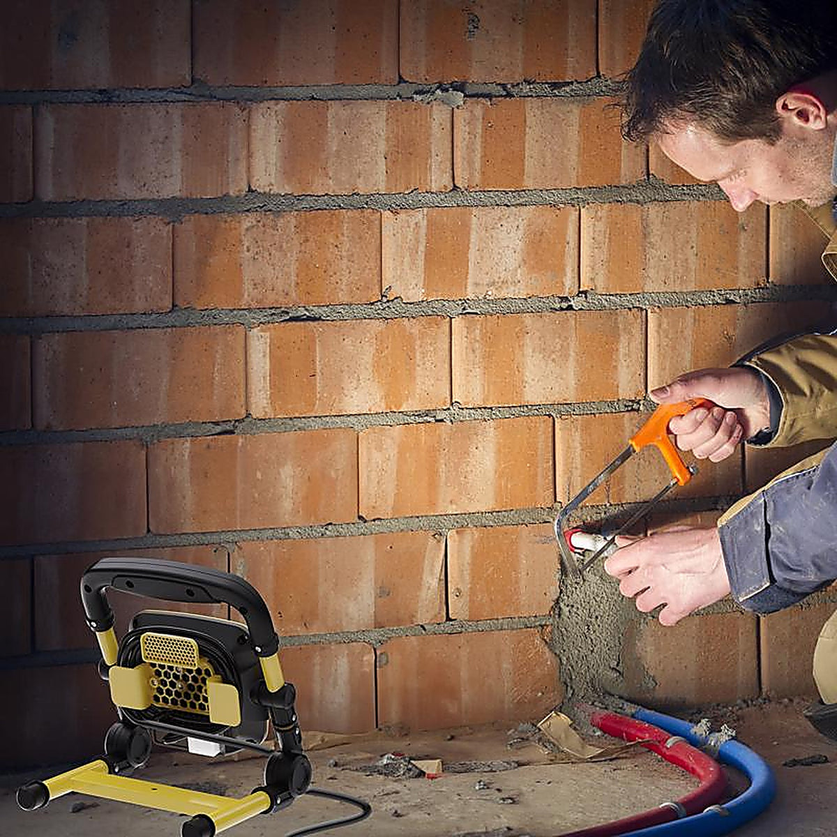 Feit - WRK10000XLPLGFD - 10000 LM LED Corded Stand (H or Scissor) Work Light