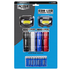 Dorcy - 416539 - Active 100 LM Assorted LED Flashlight/Headlight Combo Pack Aaa Battery