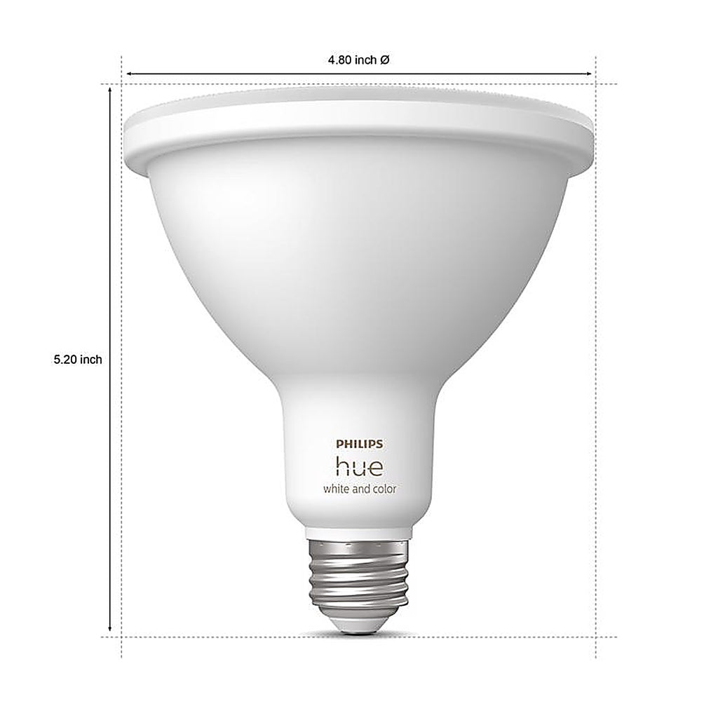 Philips - 577262 - Hue Par 38 E26 (Medium) Smart-Enabled LED Bulb Color Changing 100 Watt Equivalence 1 Pack