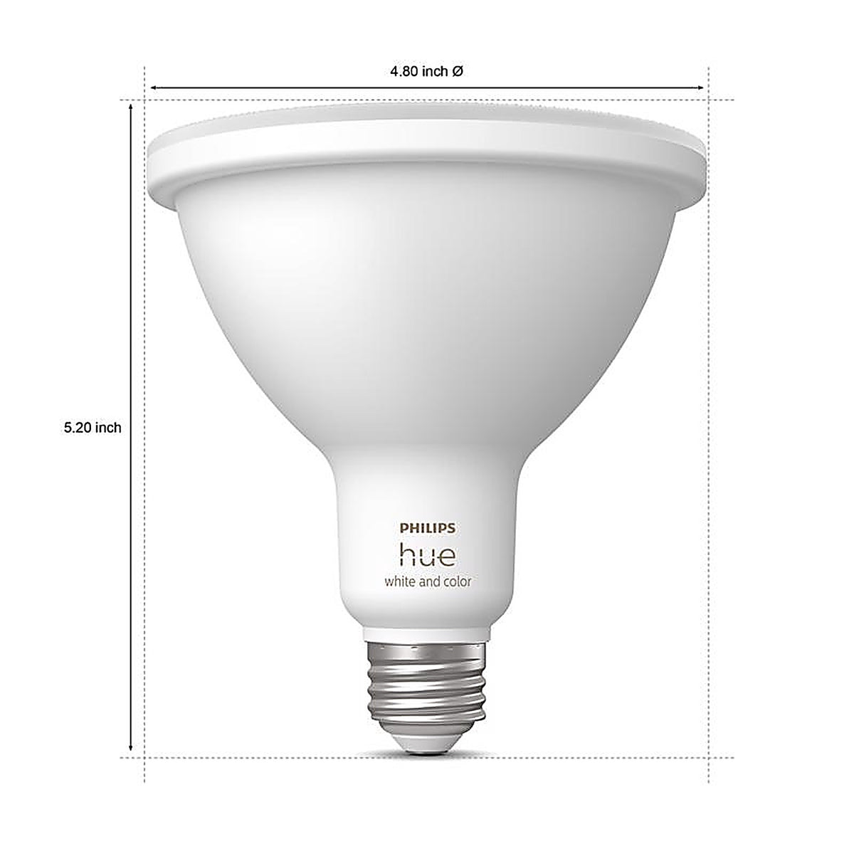 Philips - 577262 - Hue Par 38 E26 (Medium) Smart-Enabled LED Bulb Color Changing 100 Watt Equivalence 1 Pack