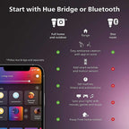Philips - 577262 - Hue Par 38 E26 (Medium) Smart-Enabled LED Bulb Color Changing 100 Watt Equivalence 1 Pack