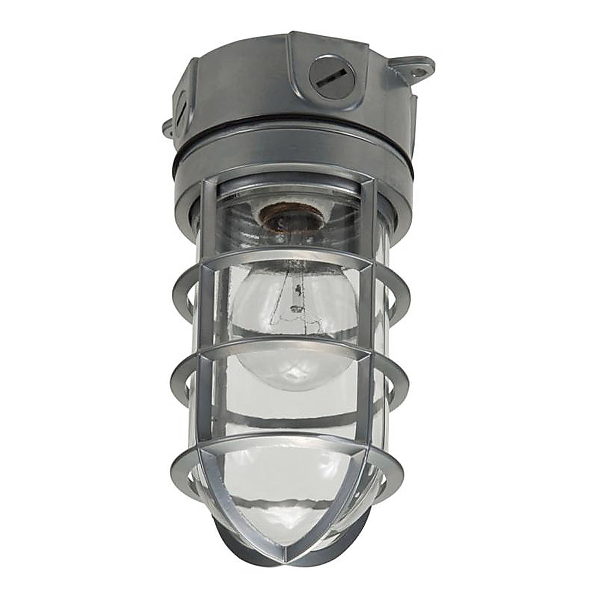 Halo - VT100G - Dusk to Dawn Hardwired Incandescent Gray Canopy Light