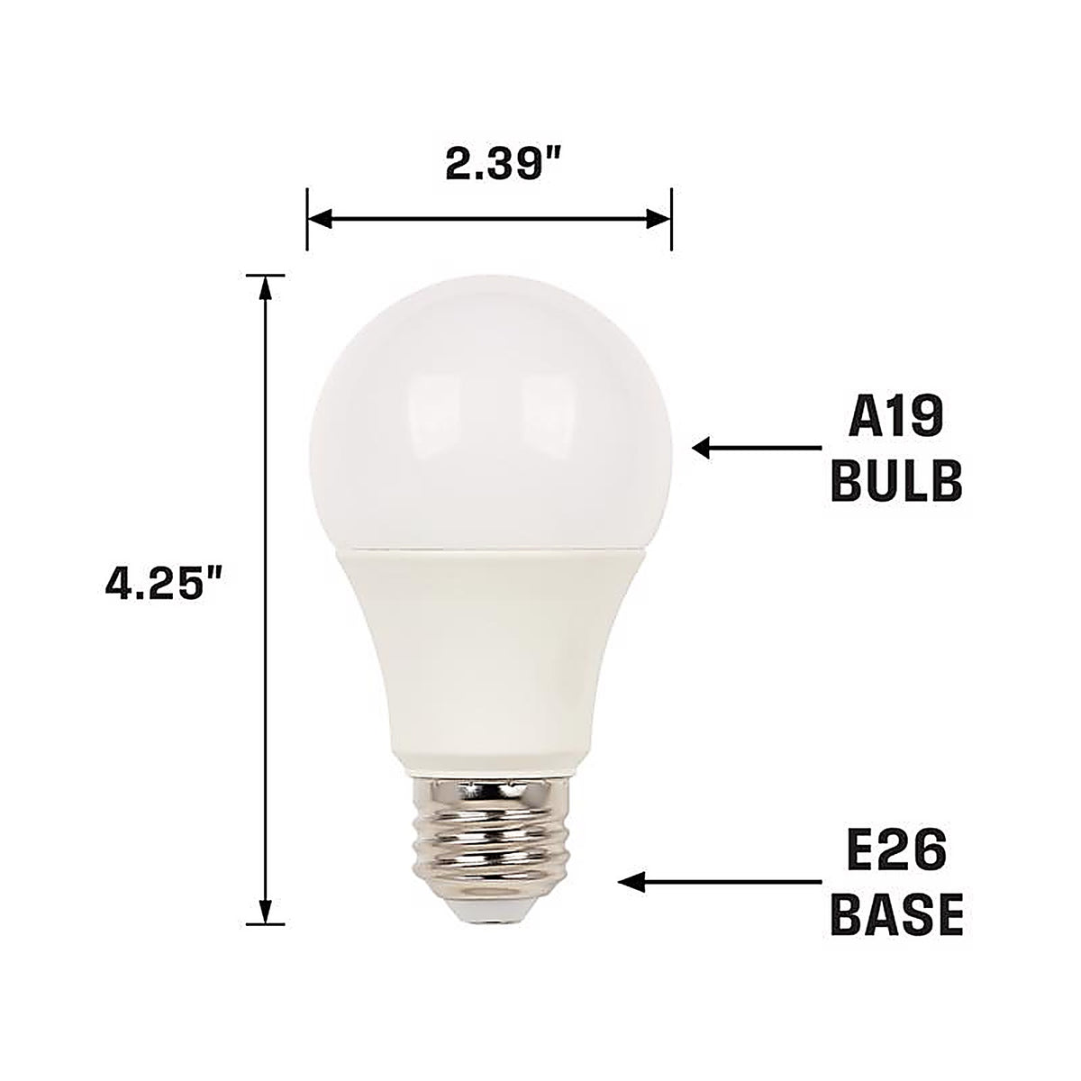 Westinghouse - 5228100 - A19 E26 (Medium) LED Bulb Warm White 100 Watt Equivalence 1 Pack