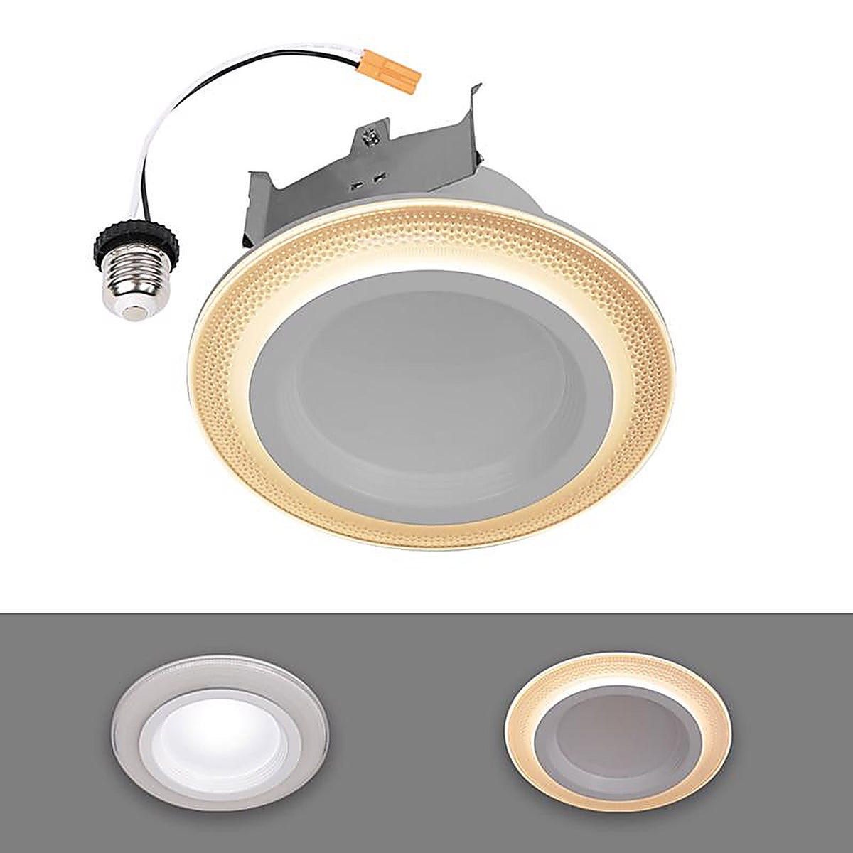 Halo - RLNL4079FSD2W1E - Warm White 4 In. W LED Recessed Downlight with Nightlight Trim 9.5 W