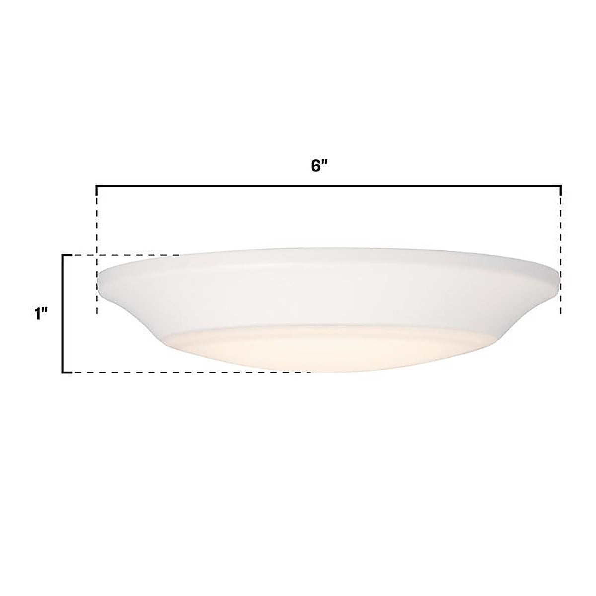 Westinghouse - 6133700 - Makira 1 In. H X 6 In. W X 6 In. L Frost White Ceiling Fixture