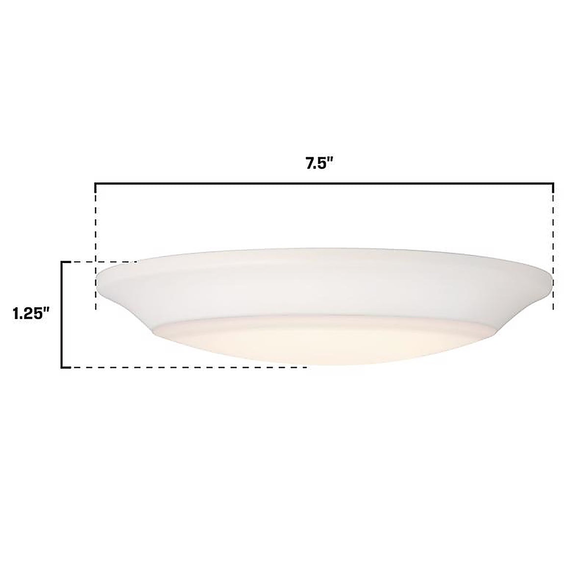 Westinghouse - 6134000 - Color Changing Technology 1.25 In. H X 7.5 In. W X 7.5 In. L Frost White Ceiling Fixtur