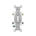 Leviton - 0CSB2-2WS - 20 Amps Double Pole Toggle AC Quiet Switch White 1 Pack