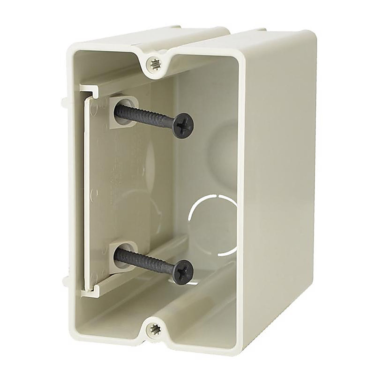 Allied Moulded - RSB-1 - Sliderbox New and Old Work 23 CU in Rectangle Fiberglass 1 Gang Outlet Box Off White