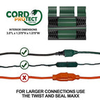 Twist and Seal - TSCP-G - 2.5 In. D X 6.5 In. L Cord Protector 1 Pack