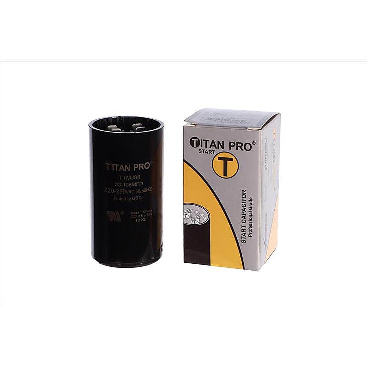 Titan Pro - TTMJ88 - 88-108 MFD 250 V Round Start Capacitor