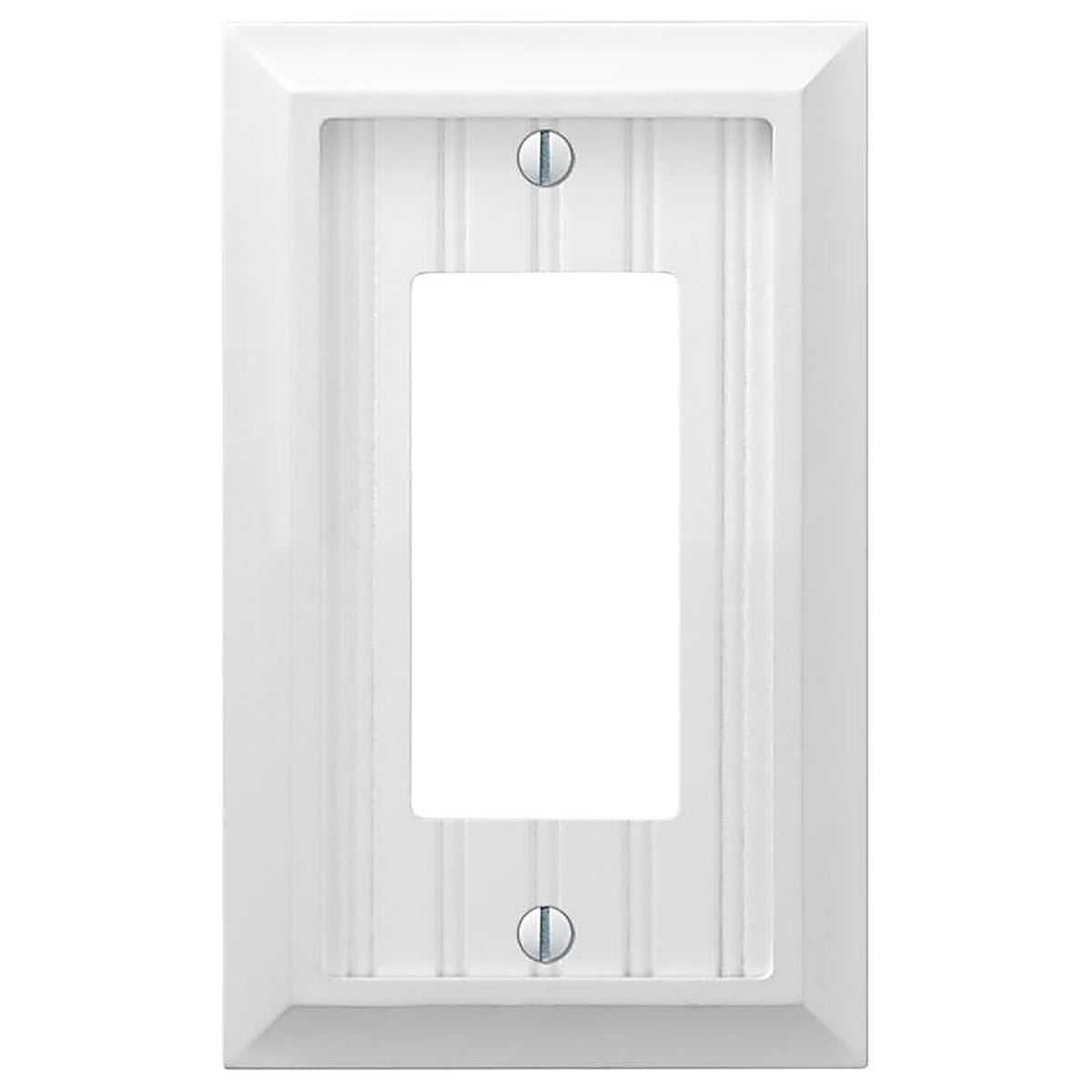 Amerelle - 269RW - Cottage White 1 Gang Compressed Composite Decorator Wall Plate 1 Pack