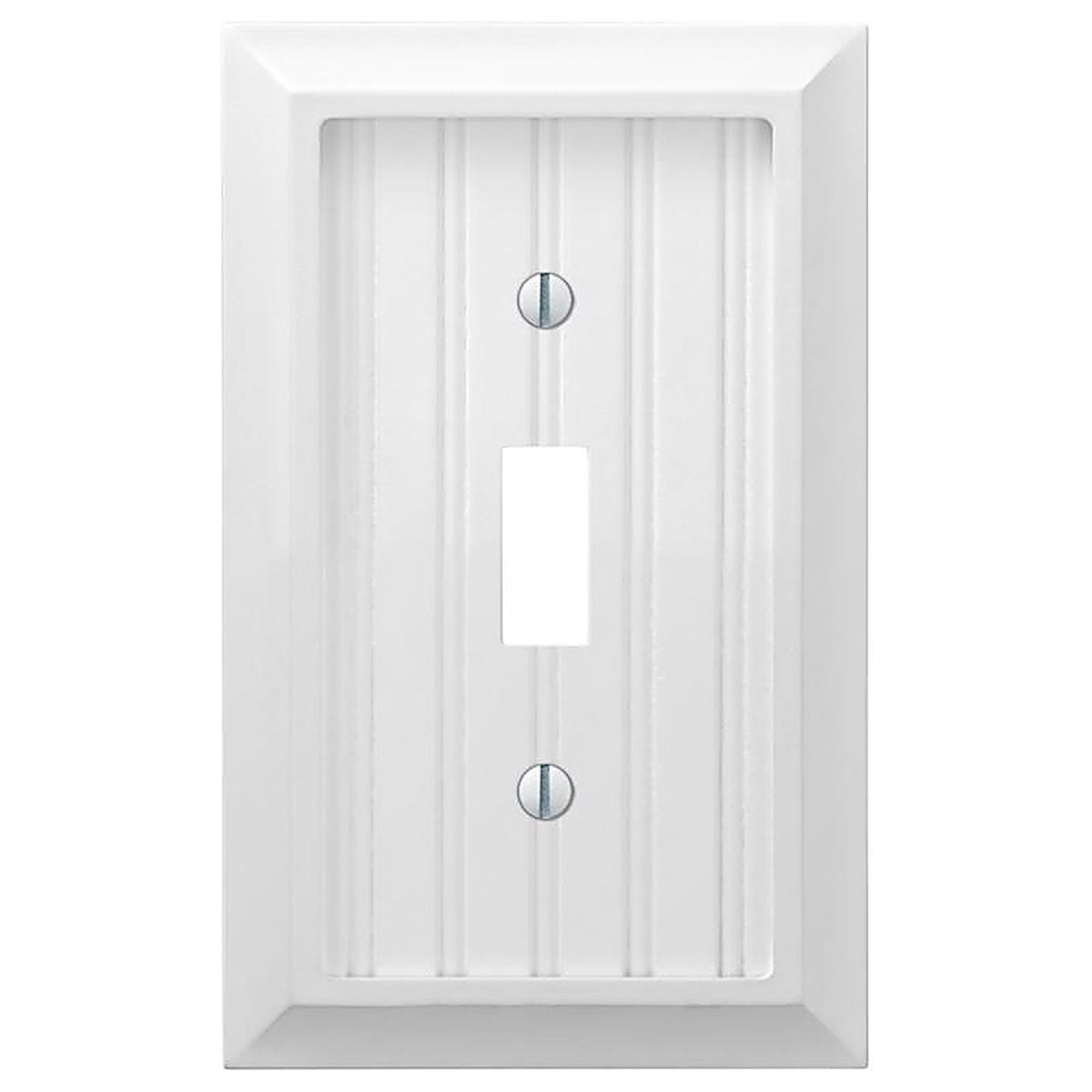 Amerelle - 269TW - Cottage White 1 Gang Compressed Composite Toggle Wall Plate 1 Pack