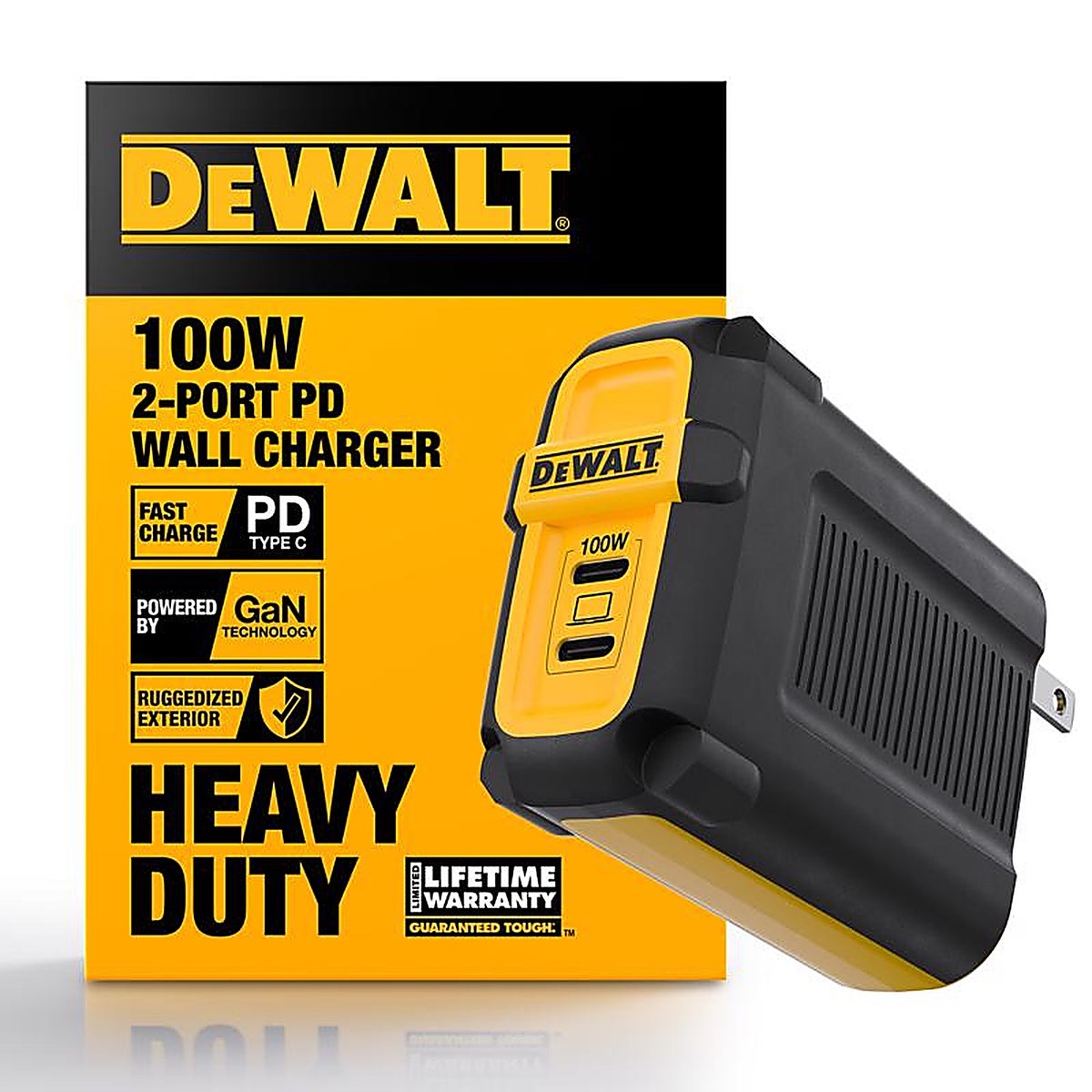 DeWalt - 131 0874 DW2 - 2 Port USB C Wall Charger 1 Pack