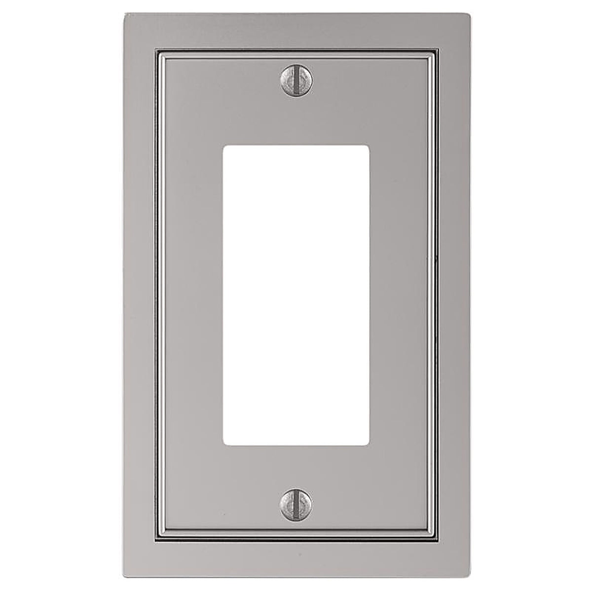 Amerelle - 900RN - Traditional Satin Nickel Silver Zinc Wall Plate 1 Pack
