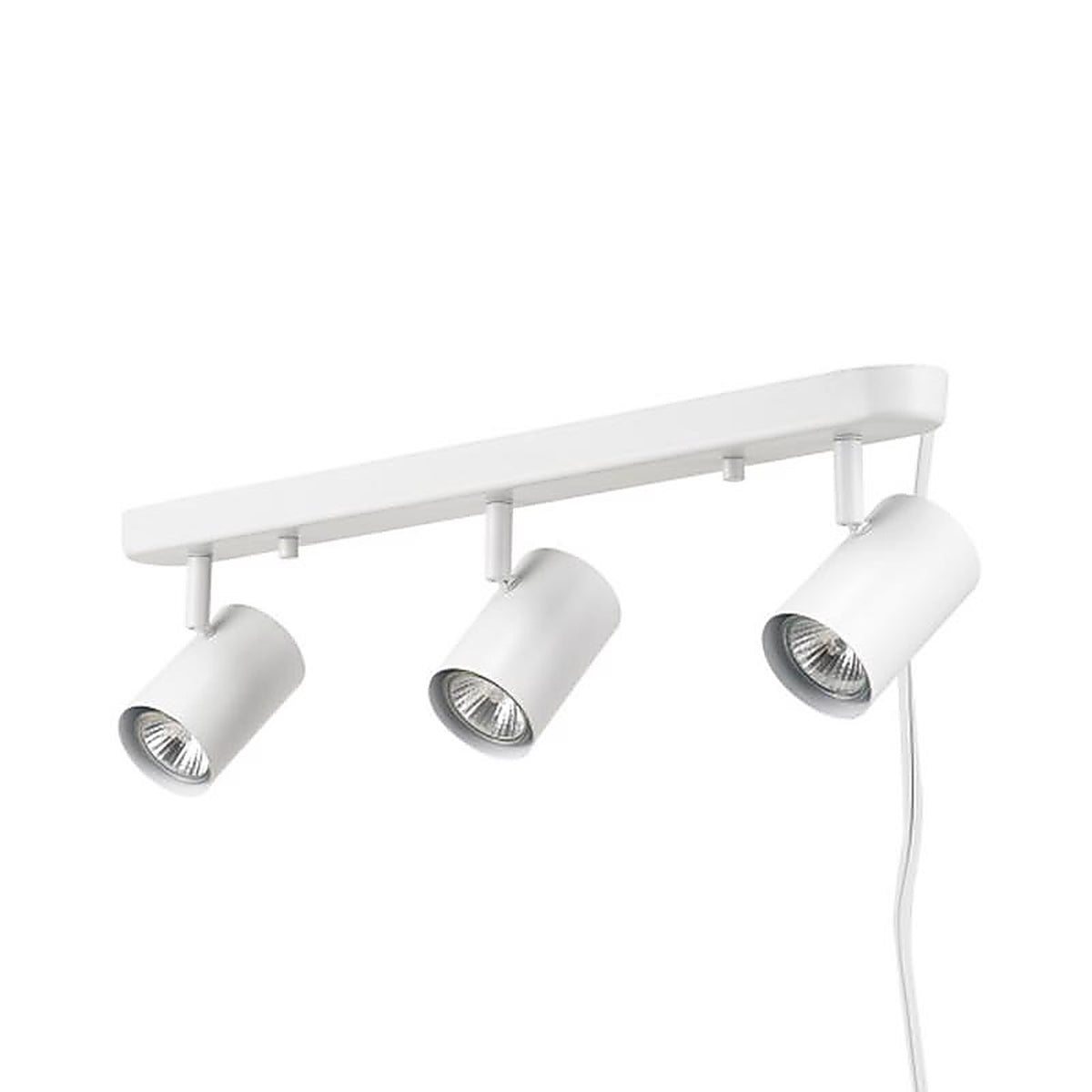 Globe Electric - 60024 - Matte White 3 Lights LED Track Light Fixture