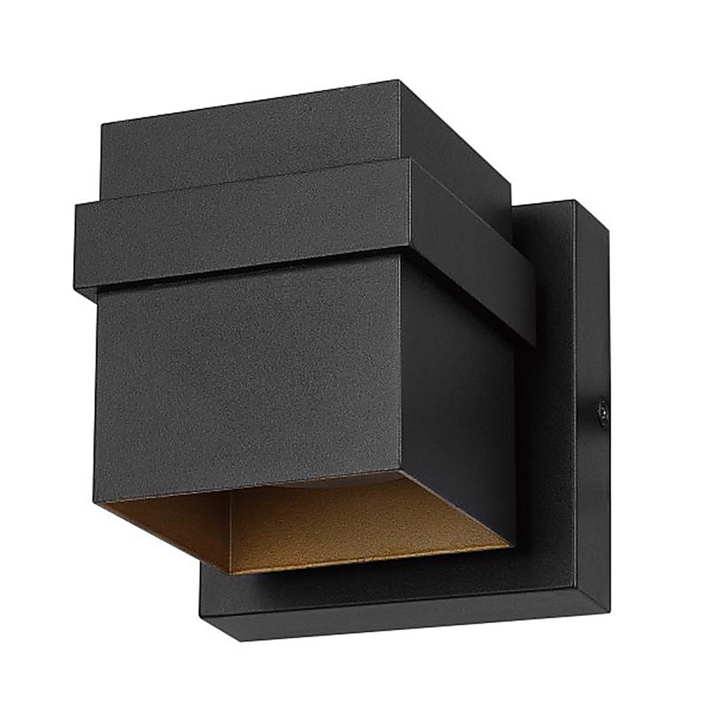 Globe Electric - 60000022 - 1-Light Matte Black Petite Structure Wall Sconce