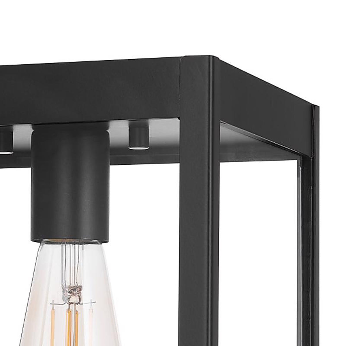 Globe Electric - 60000020 - Switch Incandescent/LED Matte Black Dimmable Outdoor Light Fixture Hardwired