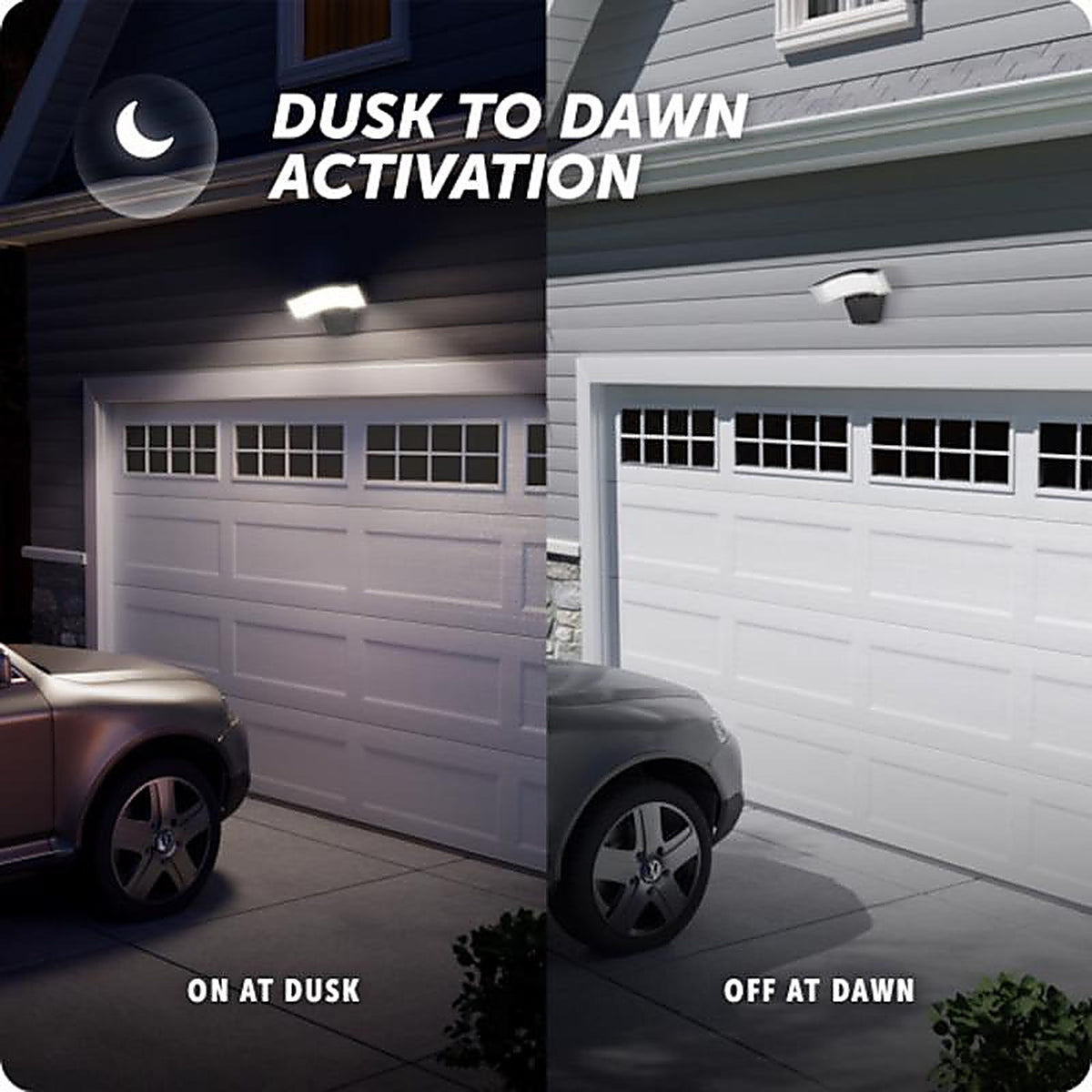 Globe Electric - 17000190 - Dusk to Dawn Hardwired LED Black Security Light
