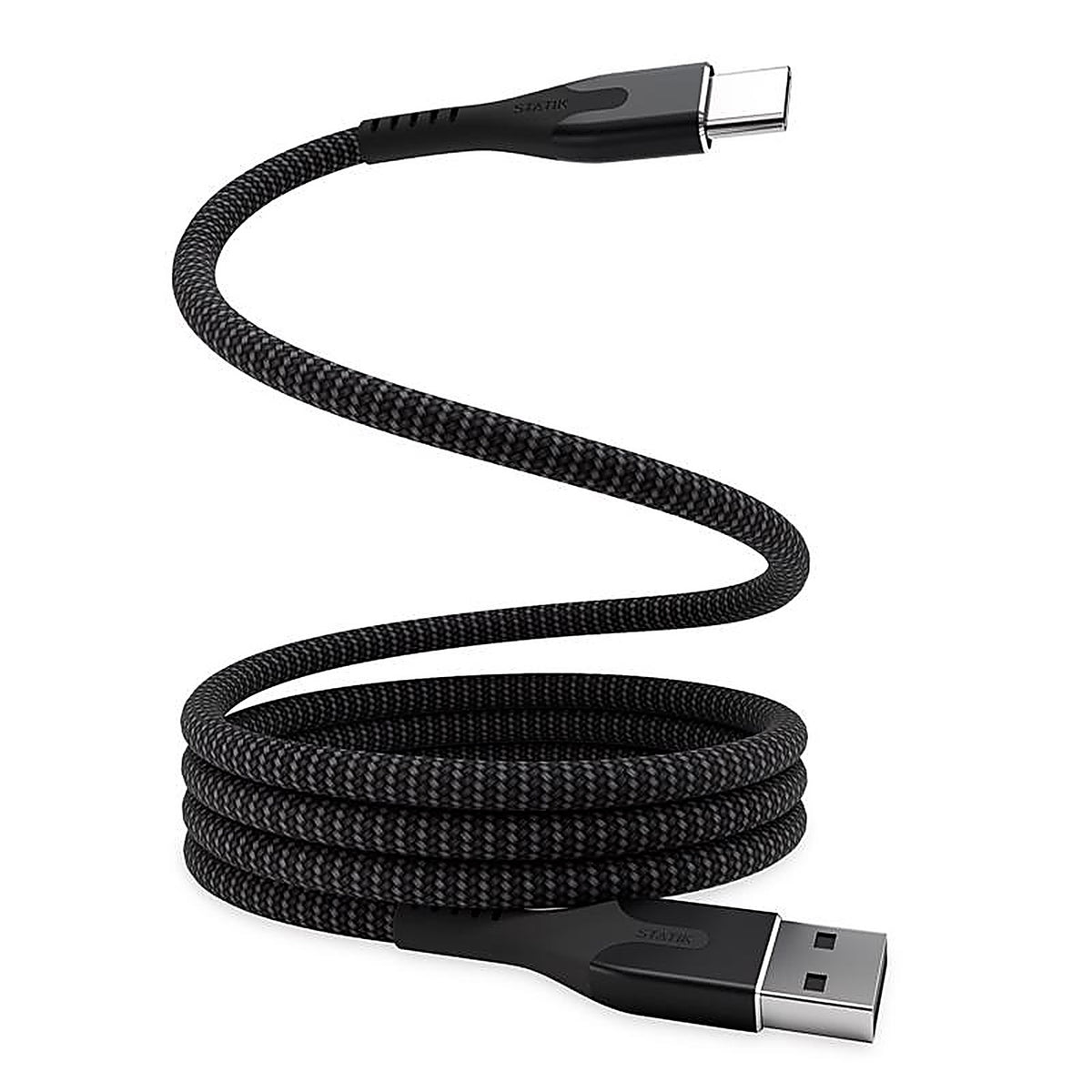 Statik - PUP-0470-3FT-AC - Magstack USB-A to USB-C Cable 3.3 Ft. Black