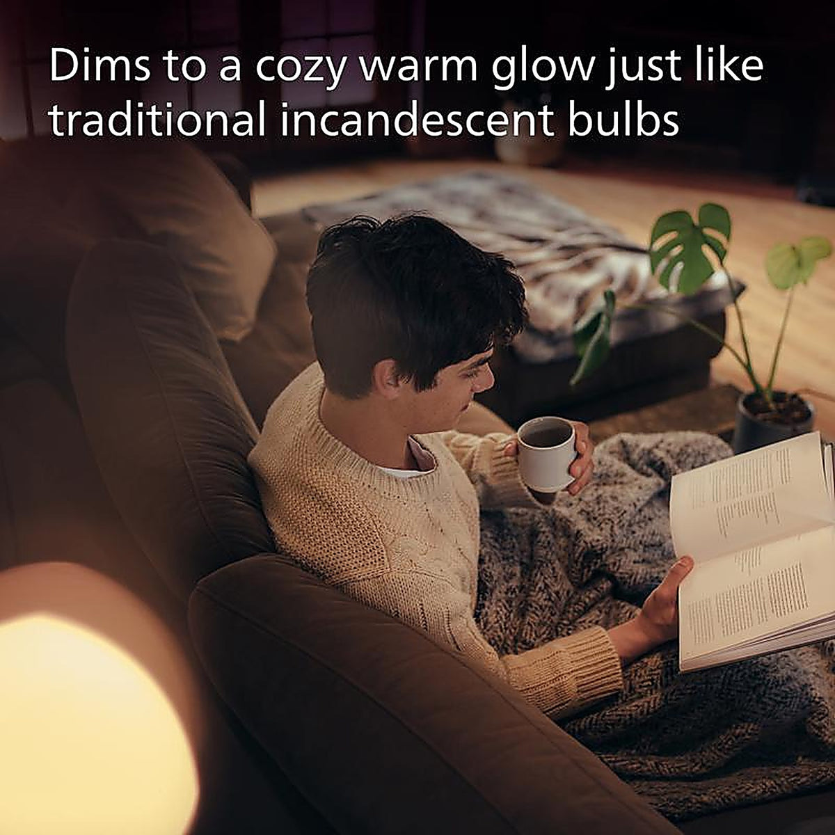 Philips - 586981 - A19 E26 (Medium) Filament LED Bulb Soft White 75 Watt Equivalence 2 Pack