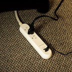 Monster - 1711 - 4 Ft. L 3 Outlets Power Strip with USB Ports White