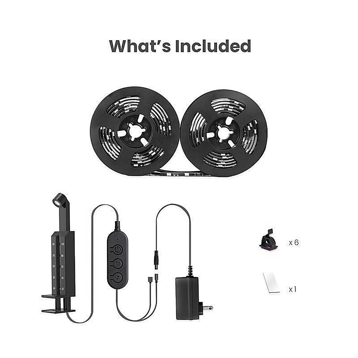 Feit - TAPETV85/RGB/AG - 138 In. L Color Changing Plug-In LED Smart-Enabled Light Strip 1 Pack