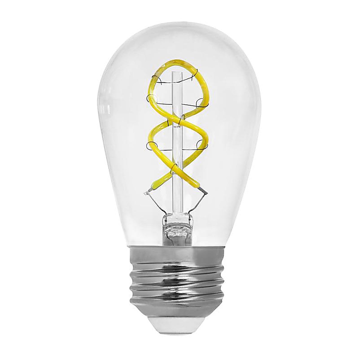 Feit - S14/S/FILED/4 - S14 E26 (Medium) Filament LED Bulb Warm White 11 Watt Equivalence 4 Pack