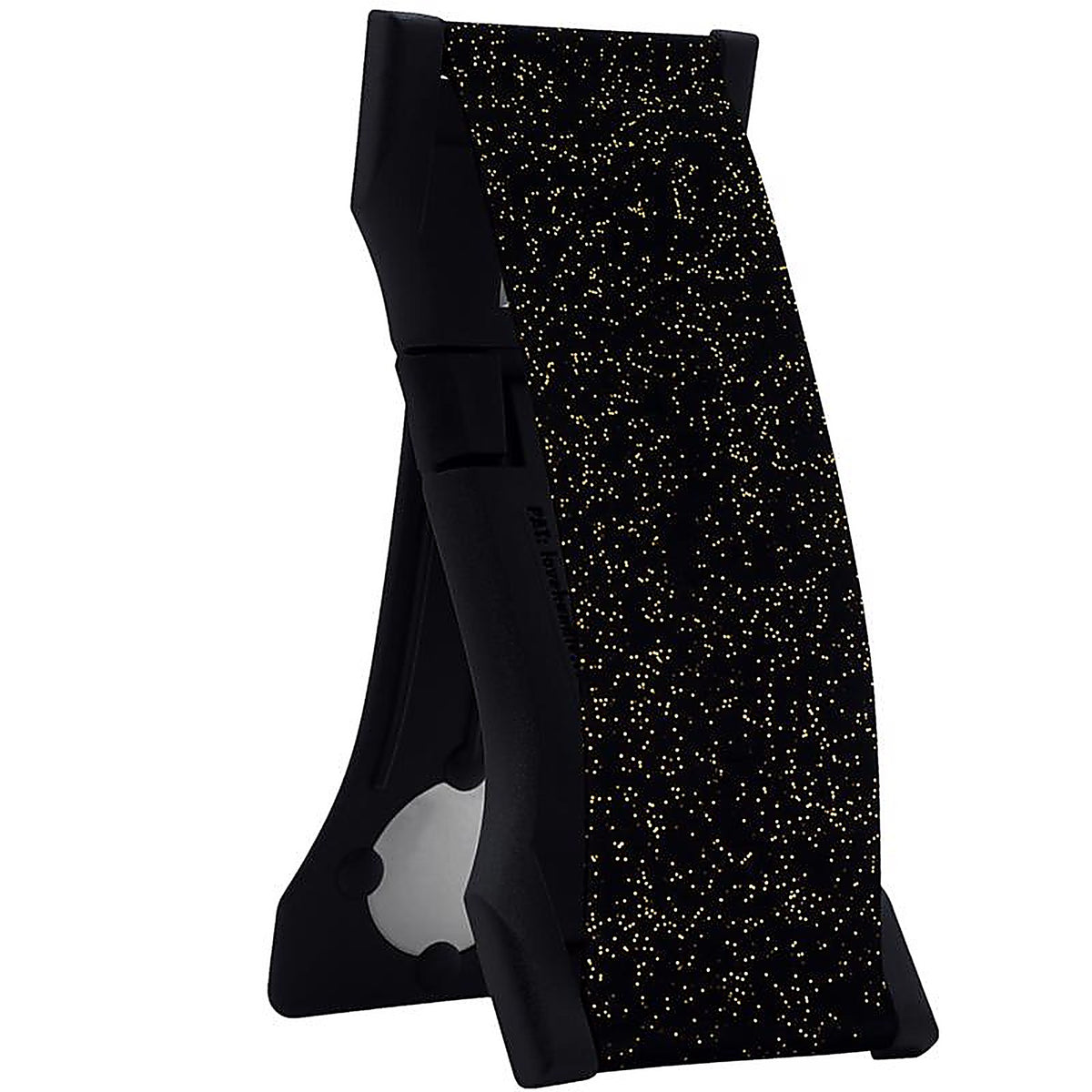 LoveHandle - P-1255-01 - Pro Black Gold Onyx Glitter Cell Phone Grip for All Smartphones