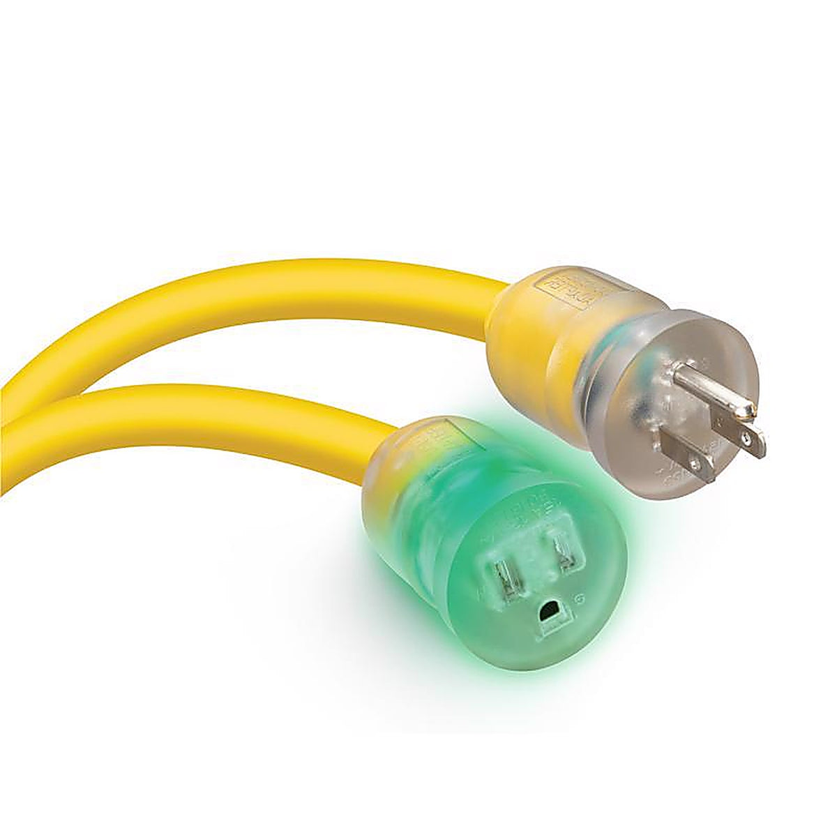 Monster - 1516 - Just Power It Up Outdoor 50 Ft. L Yellow Extension Cord 10/3 Sjtw