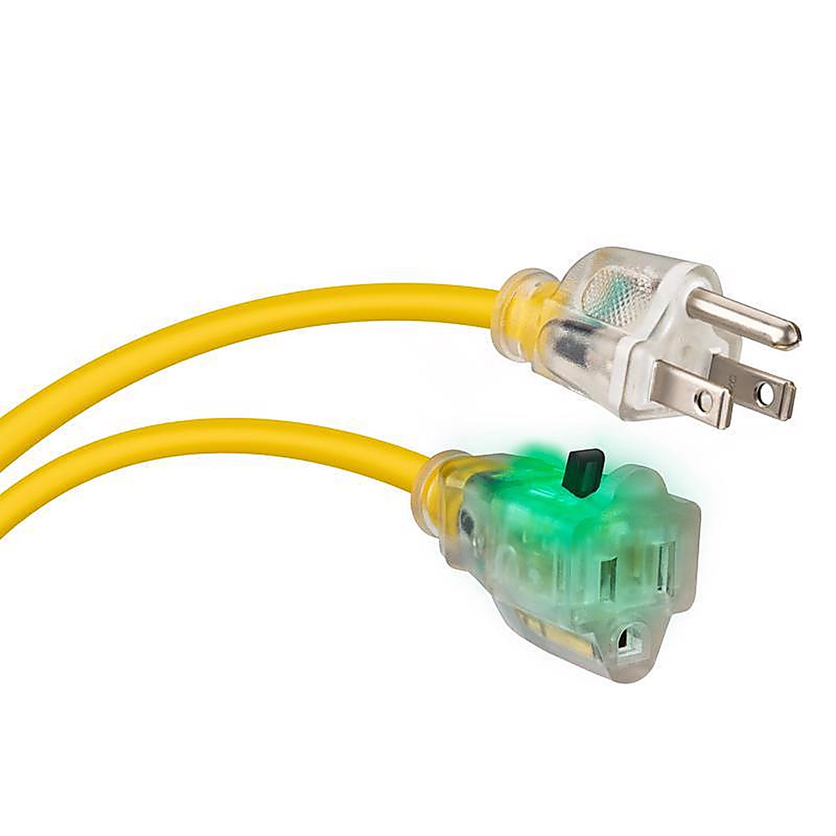 Monster - 1511 - Just Power It Up Outdoor 50 Ft. L Yellow Extension Cord 14/3 Sjtw