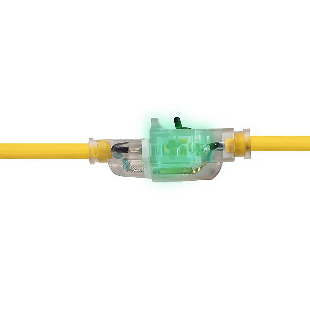Monster - 1512 - Just Power It Up Outdoor 100 Ft. L Yellow Extension Cord 14/3 Sjtw