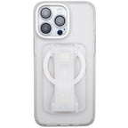 LoveHandle - P-1135-25-MS - Clear Crystal Clear Glitter Phone Grip with Kickstand for All Mobile Devices