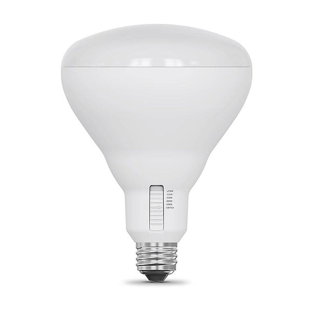 Feit - BR40100DM/6WY/2 - Br40 E26 (Medium) LED Bulb Adjustable White 100 Watt Equivalence 2 Pack