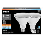 Feit - PAR38120DM/6WY2 - Par38 E26 (Medium) LED Bulb Adjustable White 120 Watt Equivalence 2 Pack