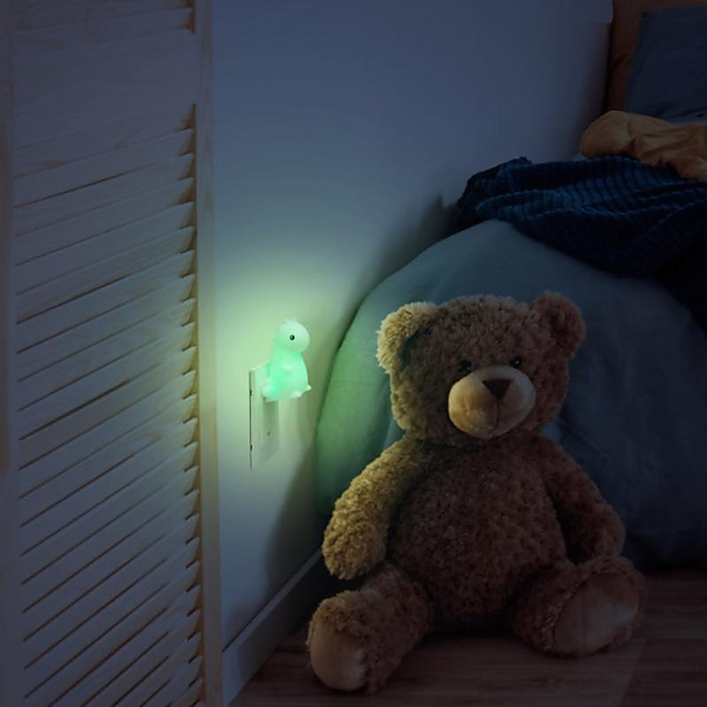 Globe Electric - 13893 - Automatic/Manual Plug-In Dinosaur LED Night Light