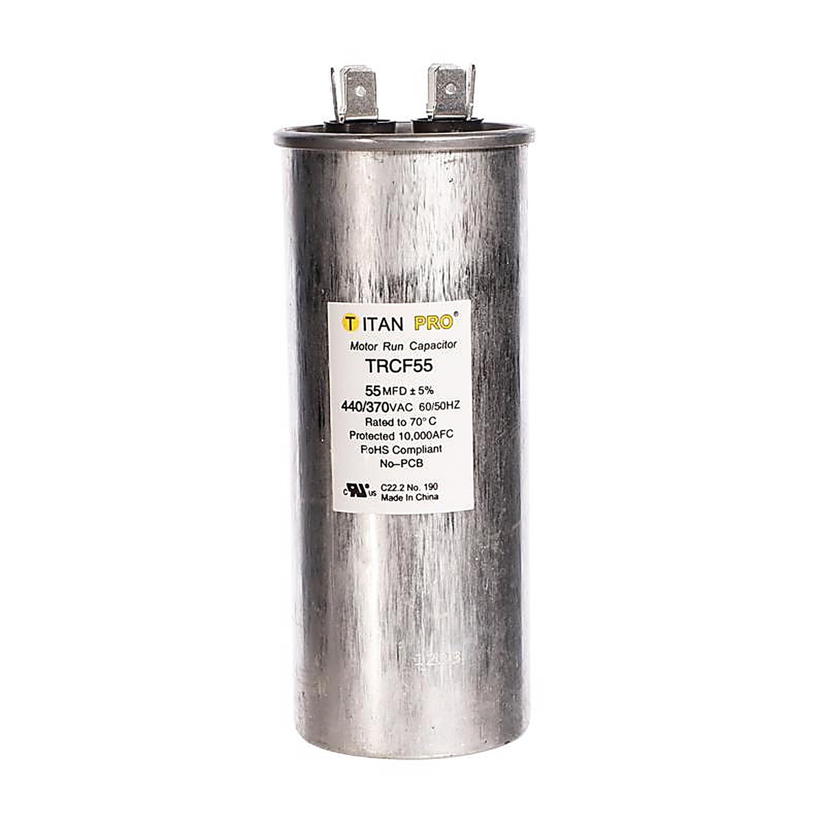 Titan Pro - TRCF55 - 55 MFD 440 V Round Run Capacitor
