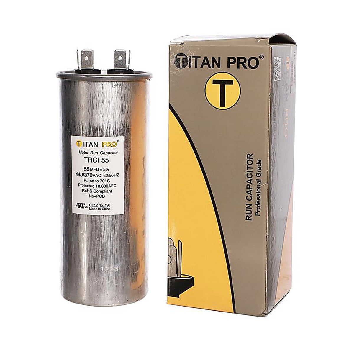 Titan Pro - TRCF55 - 55 MFD 440 V Round Run Capacitor