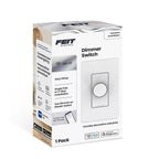 Feit - DIM/ROTARY/WIFI - White Rotary Smart-Enabled Dimmer Switch 1 Pack