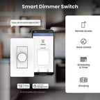 Feit - DIM/ROTARY/WIFI - White Rotary Smart-Enabled Dimmer Switch 1 Pack