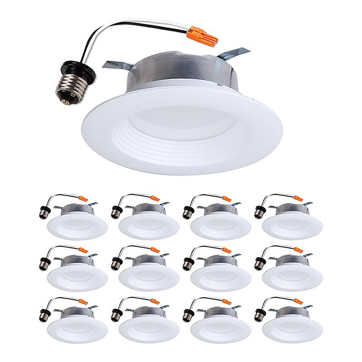 Halo - LTE46930-12PK - Bright White 4 In. W LED Recessed Downlight 8 W