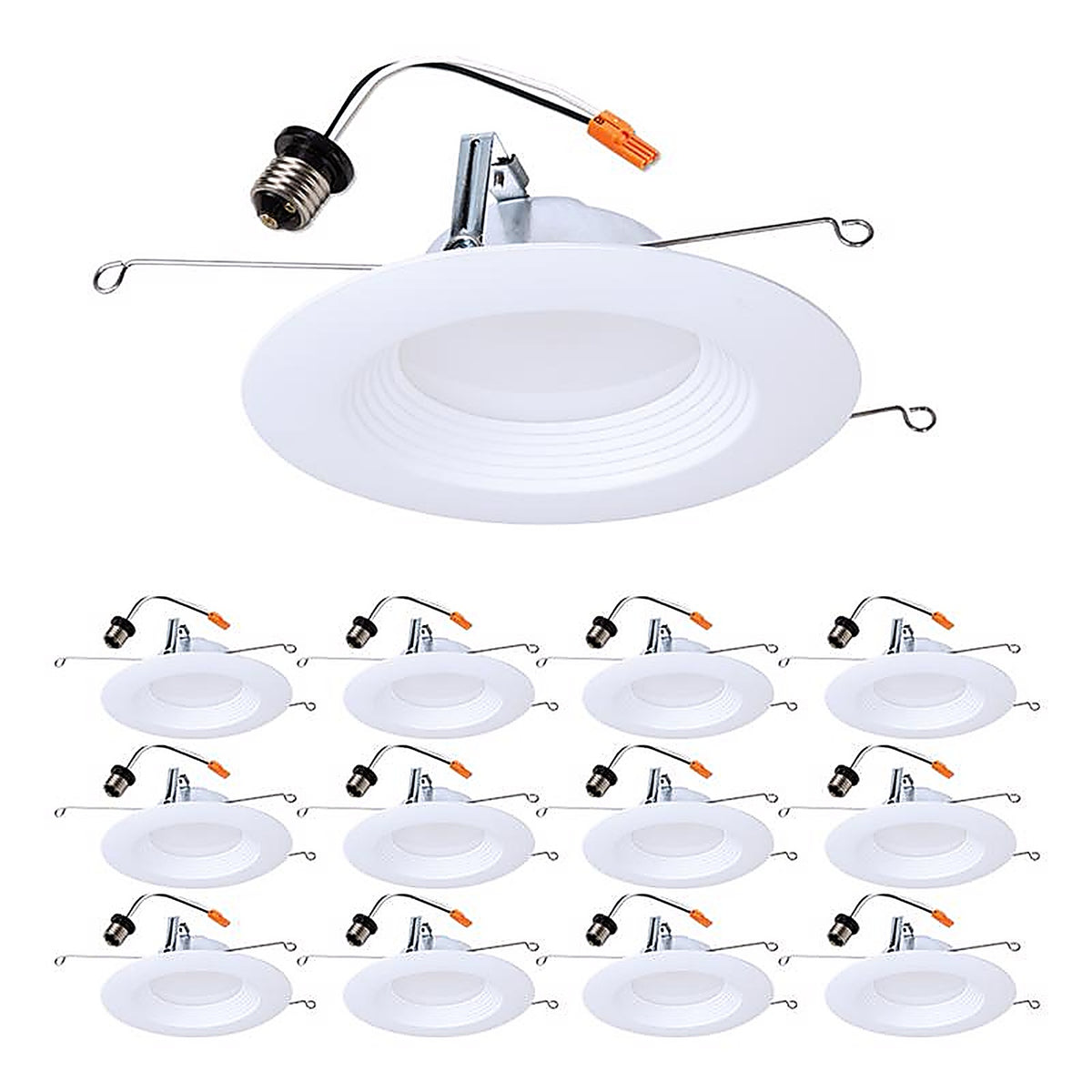 Halo - LTE566930-12PK - Bright White 5/6 In. W LED Recessed Downlight 10.4 W