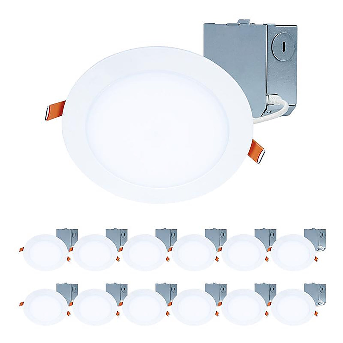 Halo - HLBE6099301EM12 - Soft White 6 In. W LED Canless Recessed Downlight 13.5 W