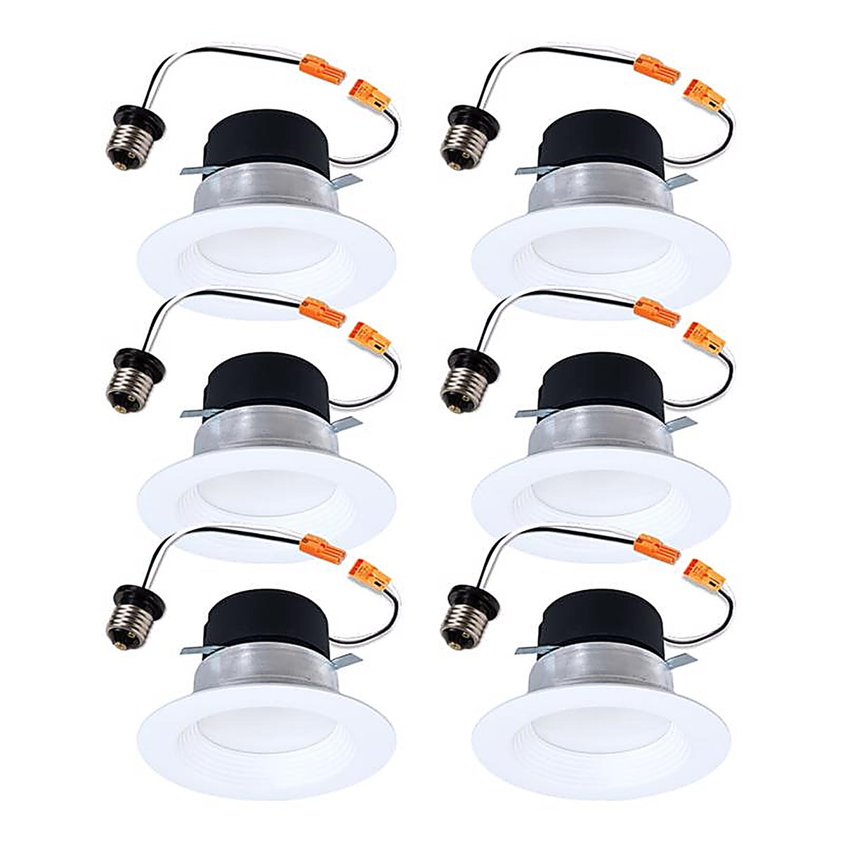 Halo - LT4069FS1EWH6PK - White 4 In. W LED Recessed Downlight 8 W