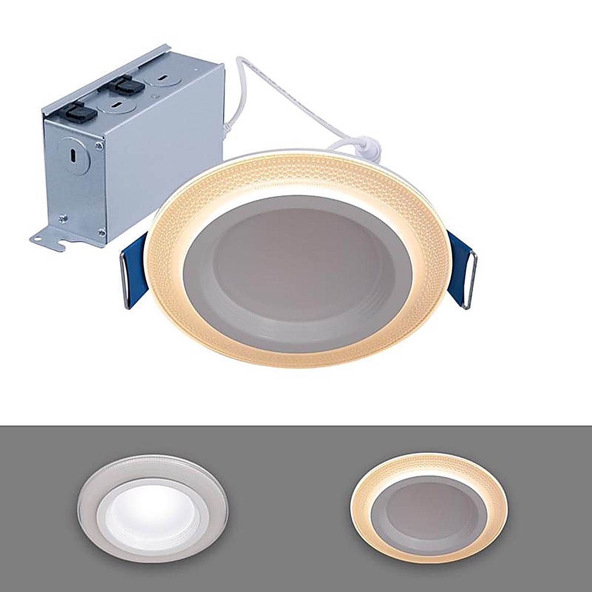 Halo - RLNL4079FSD2W1 - White 4 In. W LED Canless Recessed Downlight 9.5 W
