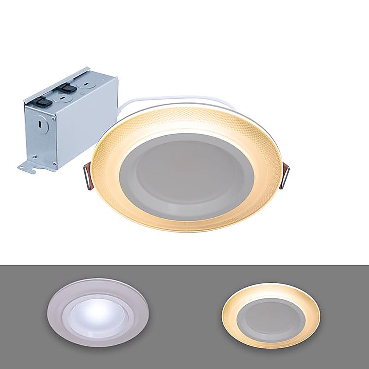 Halo - RLNL6109FSD2W1E - White 6 In. W LED Canless Recessed Downlight 12 W