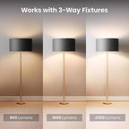 Feit - OM50/150/5CCTCA - A19 E26 (Medium) LED Bulb Adjustable White 50/75/150 Watt Equivalence 1 Pack